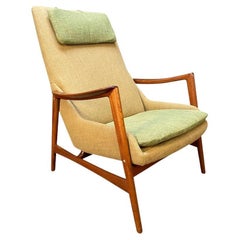 Vintage Danish Mid Century Modern Teak Lounge Chair by Dux of Sweden
