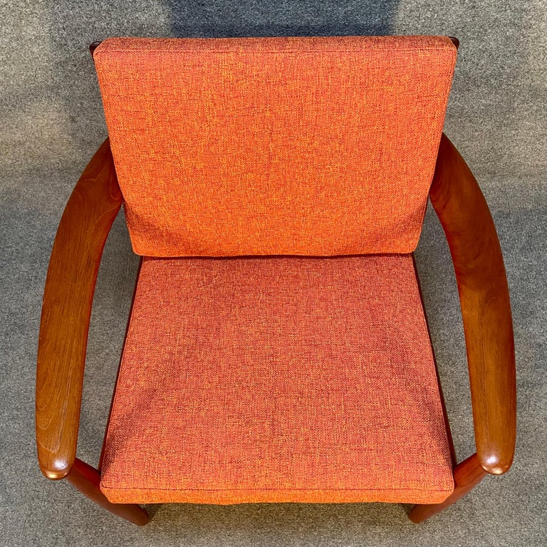 Vintage Danish MidCentury Modern Teak Lounge Chair by Grete Jalk at