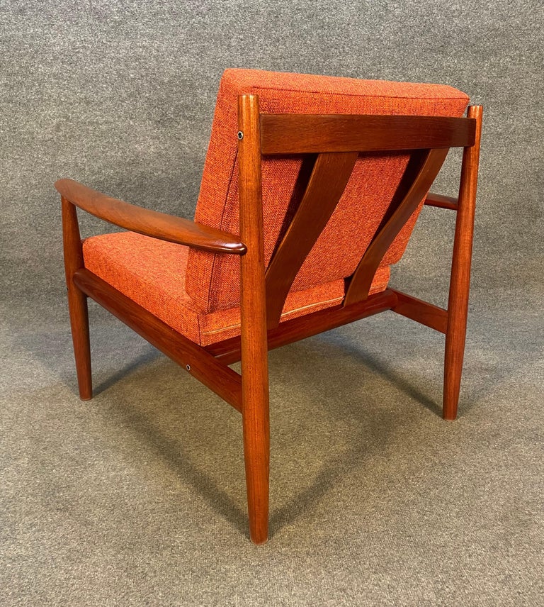Vintage Danish MidCentury Modern Teak Lounge Chair by Grete Jalk at