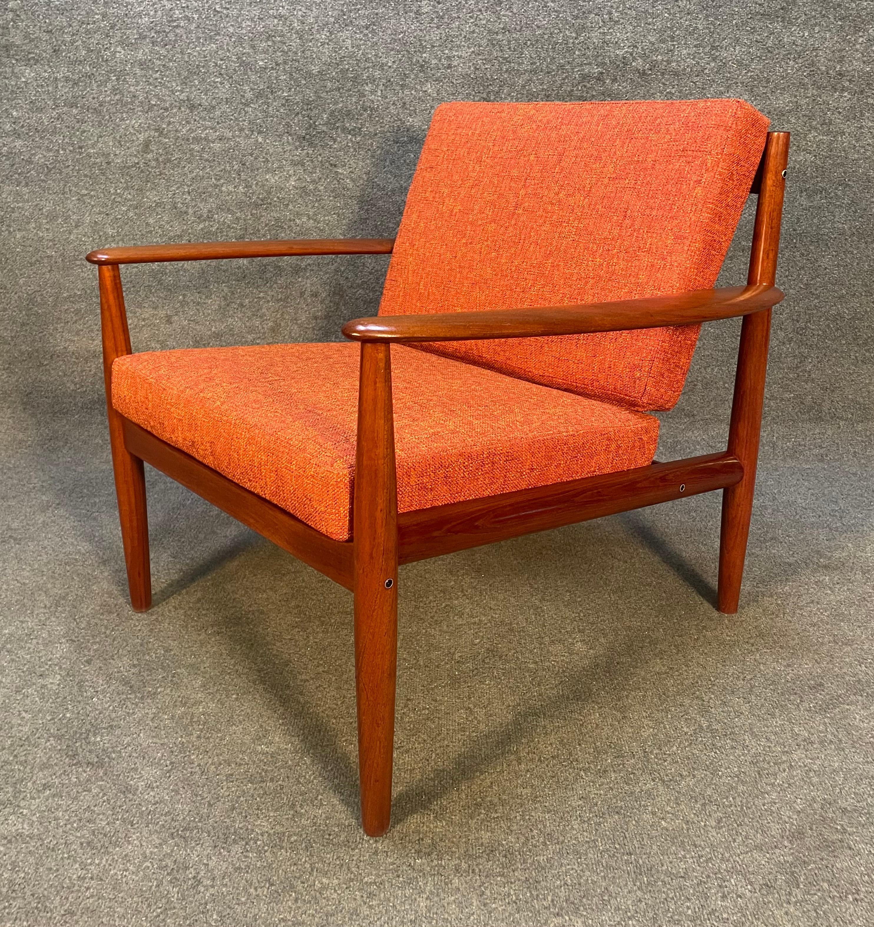 Vintage Danish Mid-Century Modern Teak Lounge Chair by Grete Jalk 1