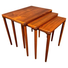 Vintage Danish Mid Century Modern Teak Nesting Tables