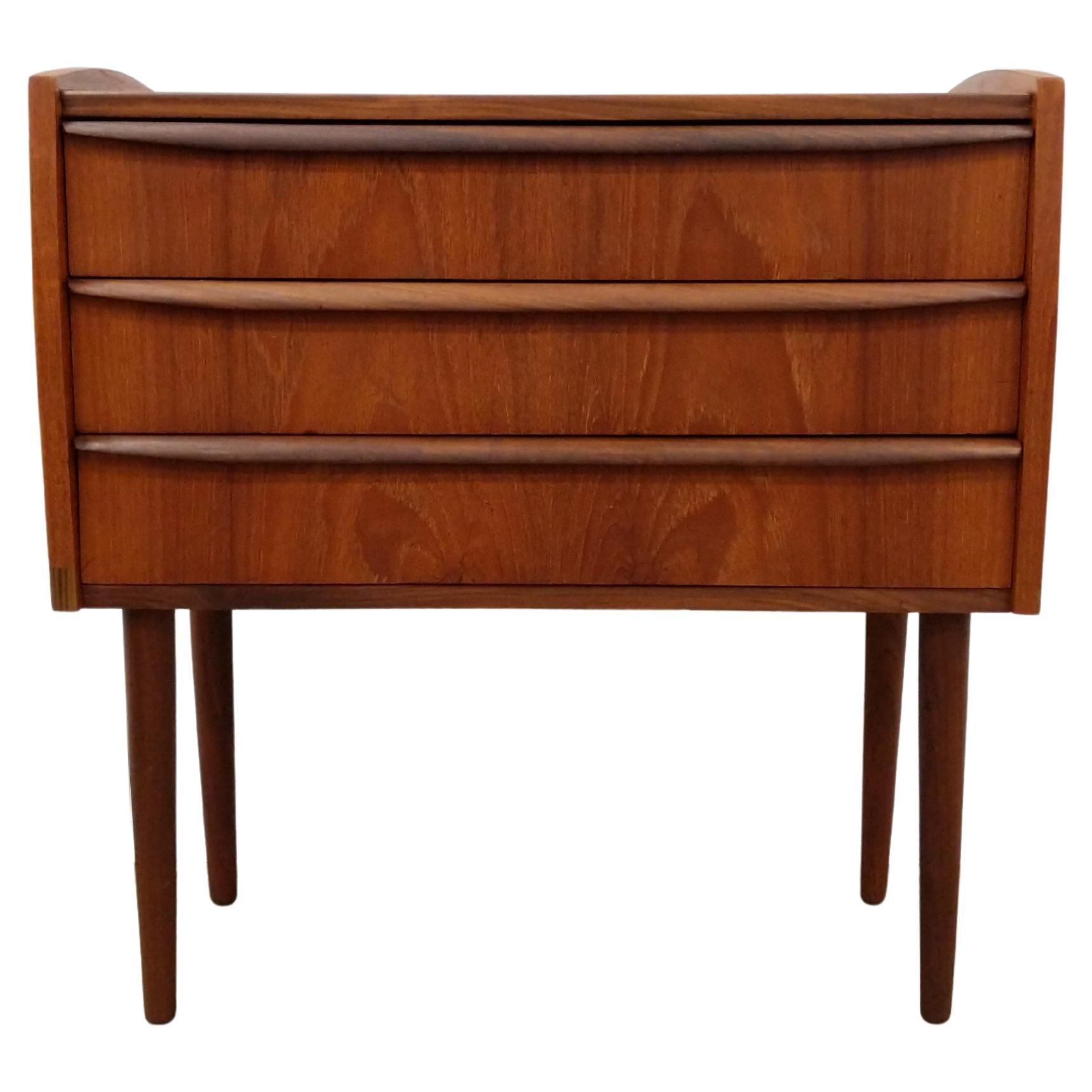 Vintage Danish Mid Century Modern Teak Nightstand