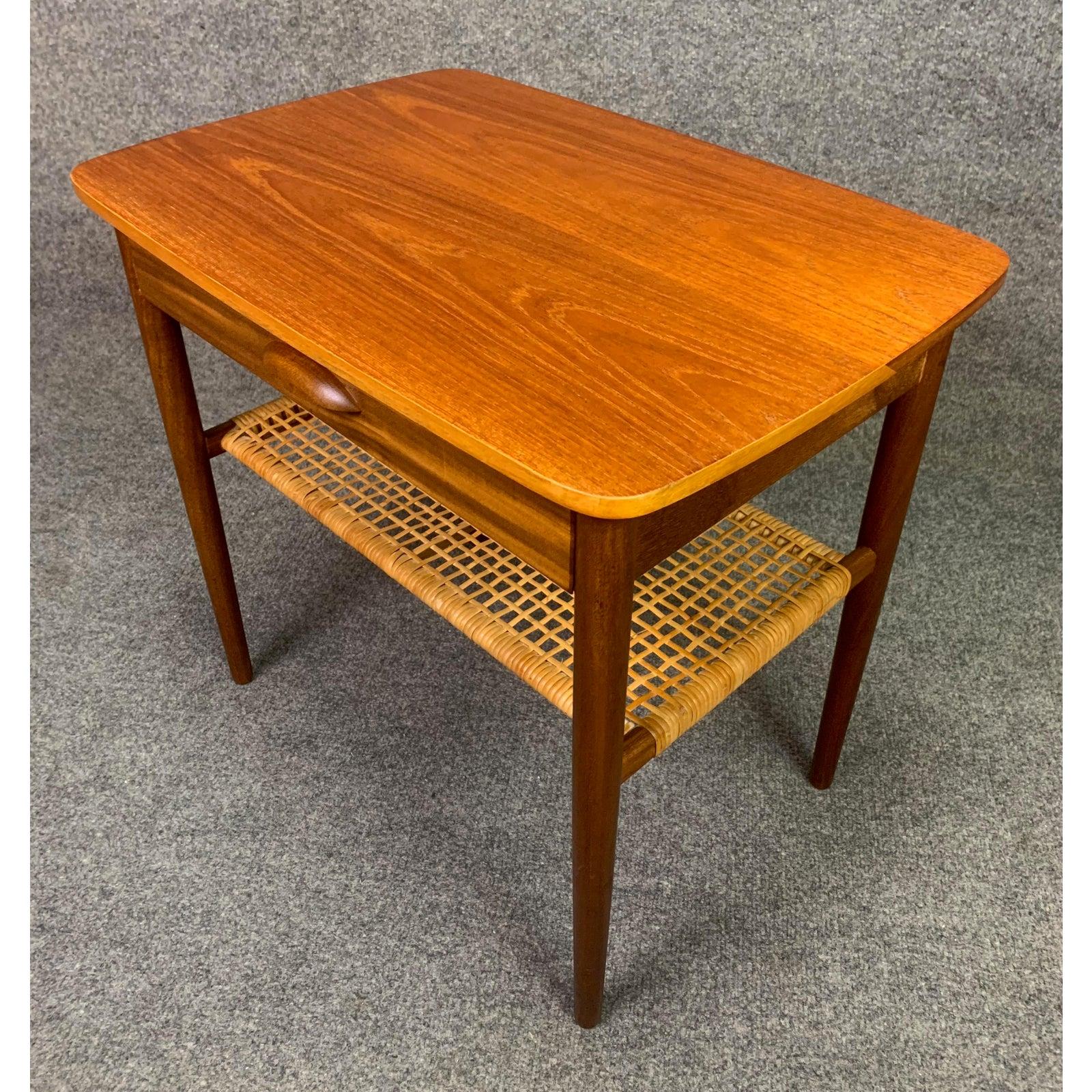 Vintage Danish Mid-Century Modern Teak Side Table 4