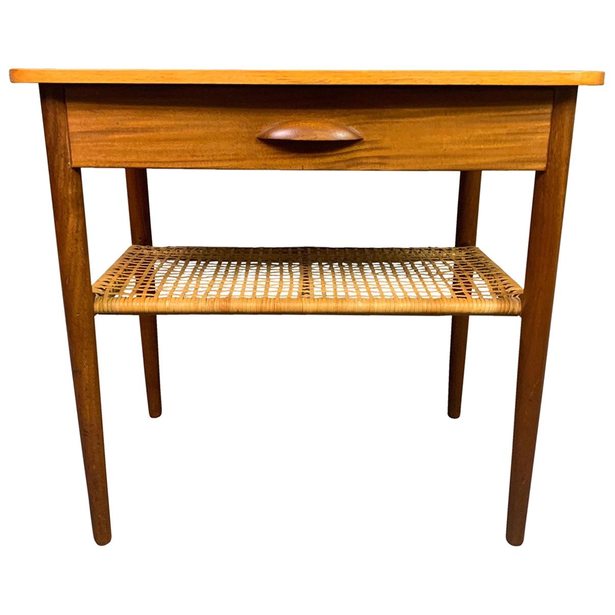 Vintage Danish Mid-Century Modern Teak Side Table