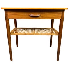 Vintage Danish Mid-Century Modern Teak Side Table