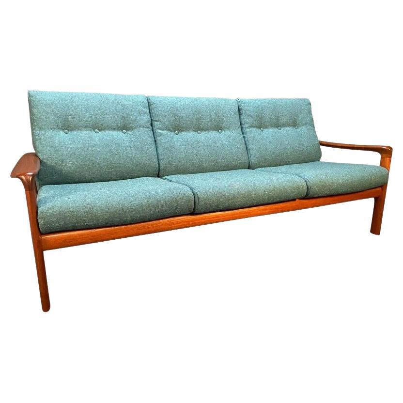 Vintage Danish Mid Century Modern Teak Sofa by Komfort