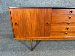 Vintage Danish Mid Century Modern Teak "Ulvö" Credenza by Yngve Ekström