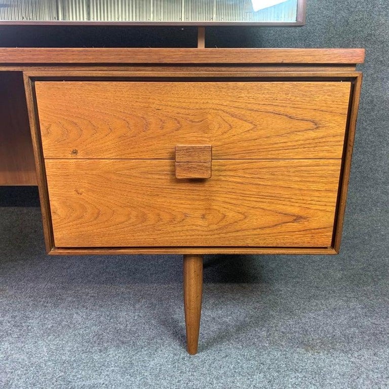 Vintage Danish MidCentury Modern Teak Vanity Desk by Kofod Larsen for