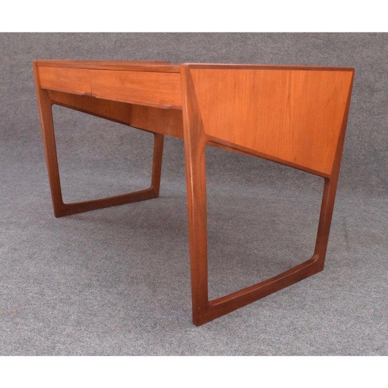 Scandinavian Modern Vintage Danish Mid-Century Modern Teak Writing Desk