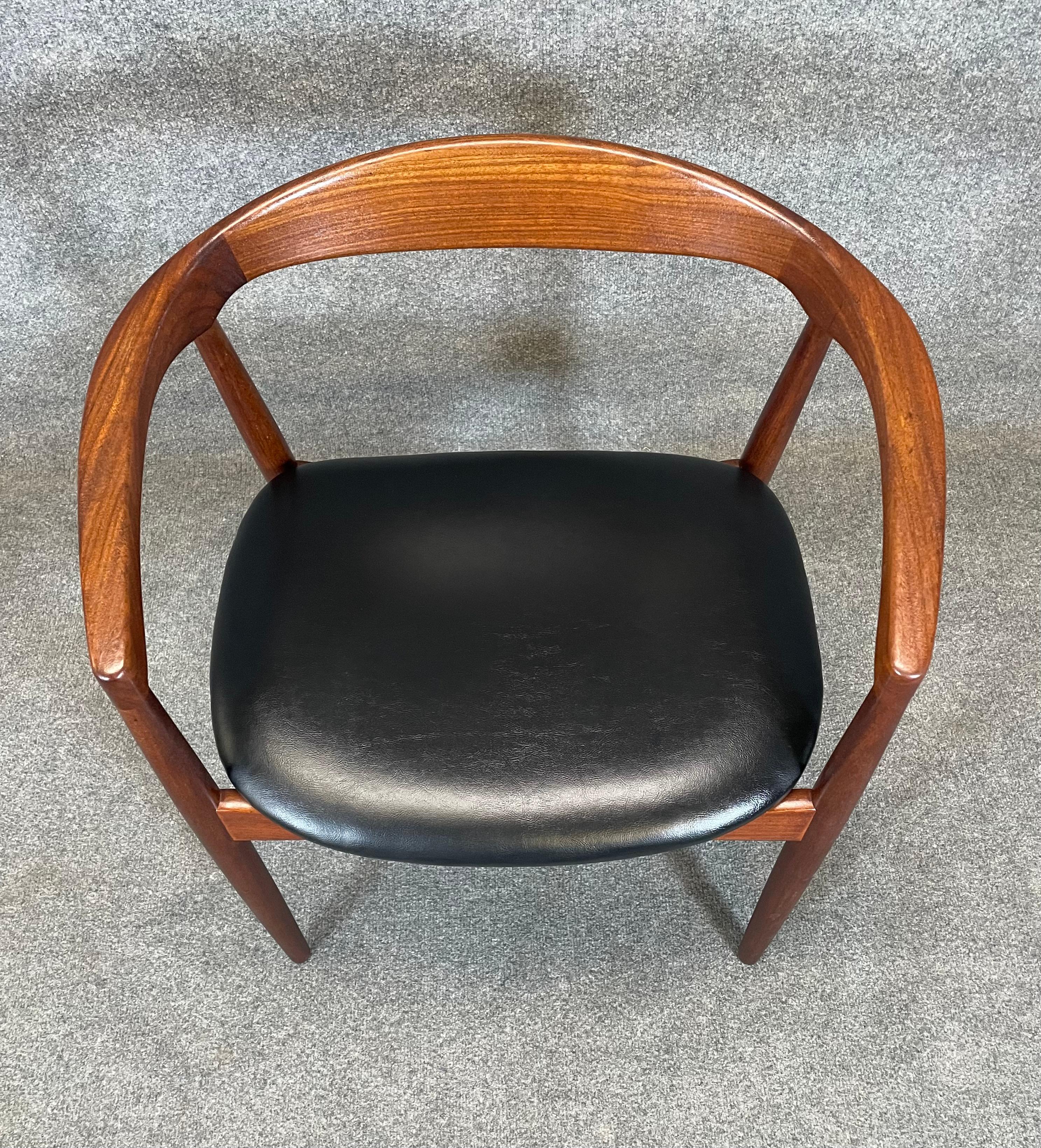 Scandinave moderne Chaise d'appoint vintage danoise moderne du milieu du siècle Troja de Kai Kristiansen  en vente