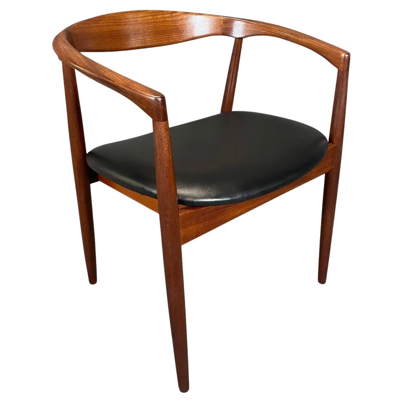 Vintage Danish Mid Century Modern "Troja" Side Chair by Kai Kristiansen  For Sale