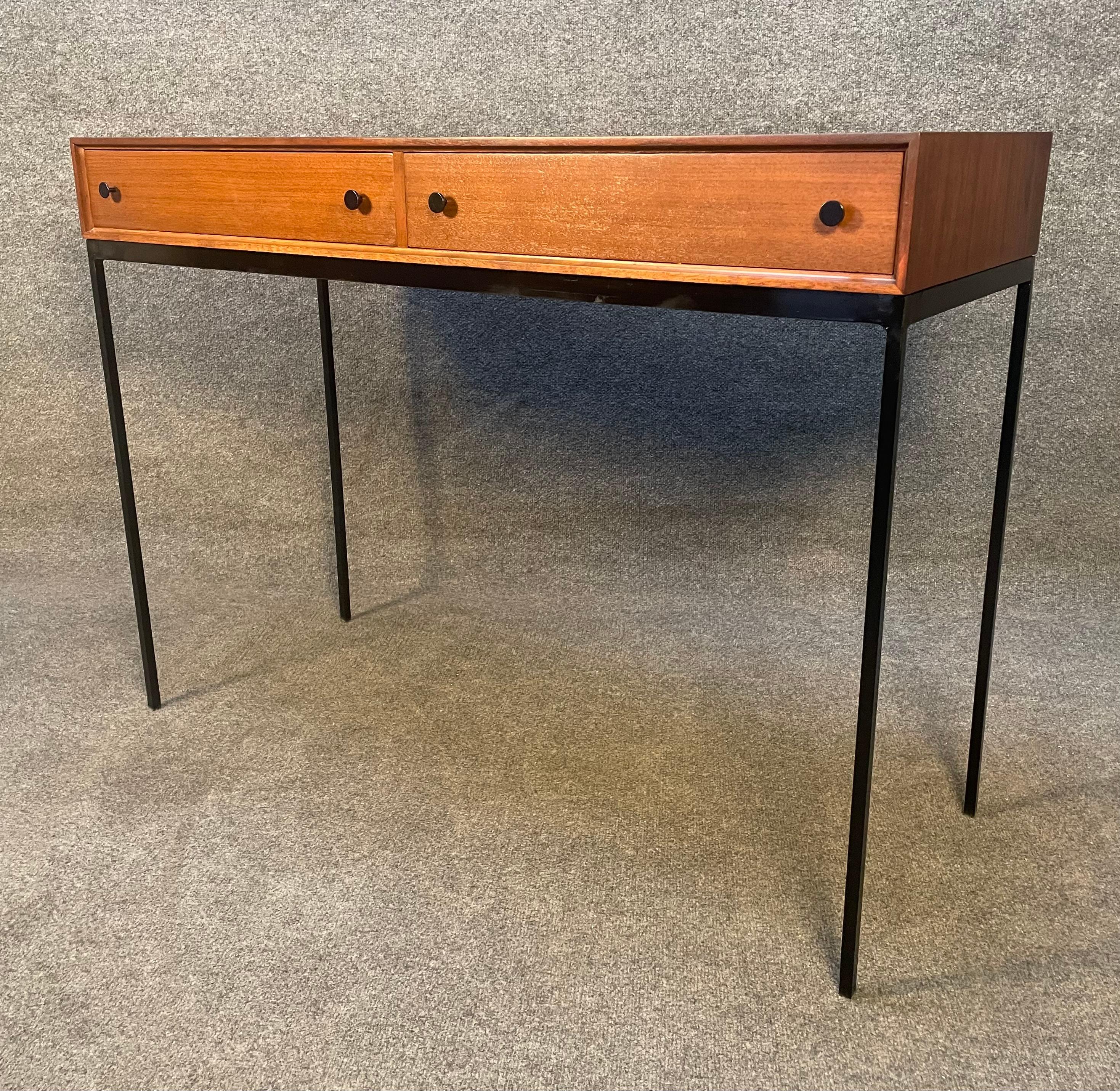 Mid-20th Century Vintage Danish Mid-Century Modern Walnut Entry Way Console by Poul Norreklit
