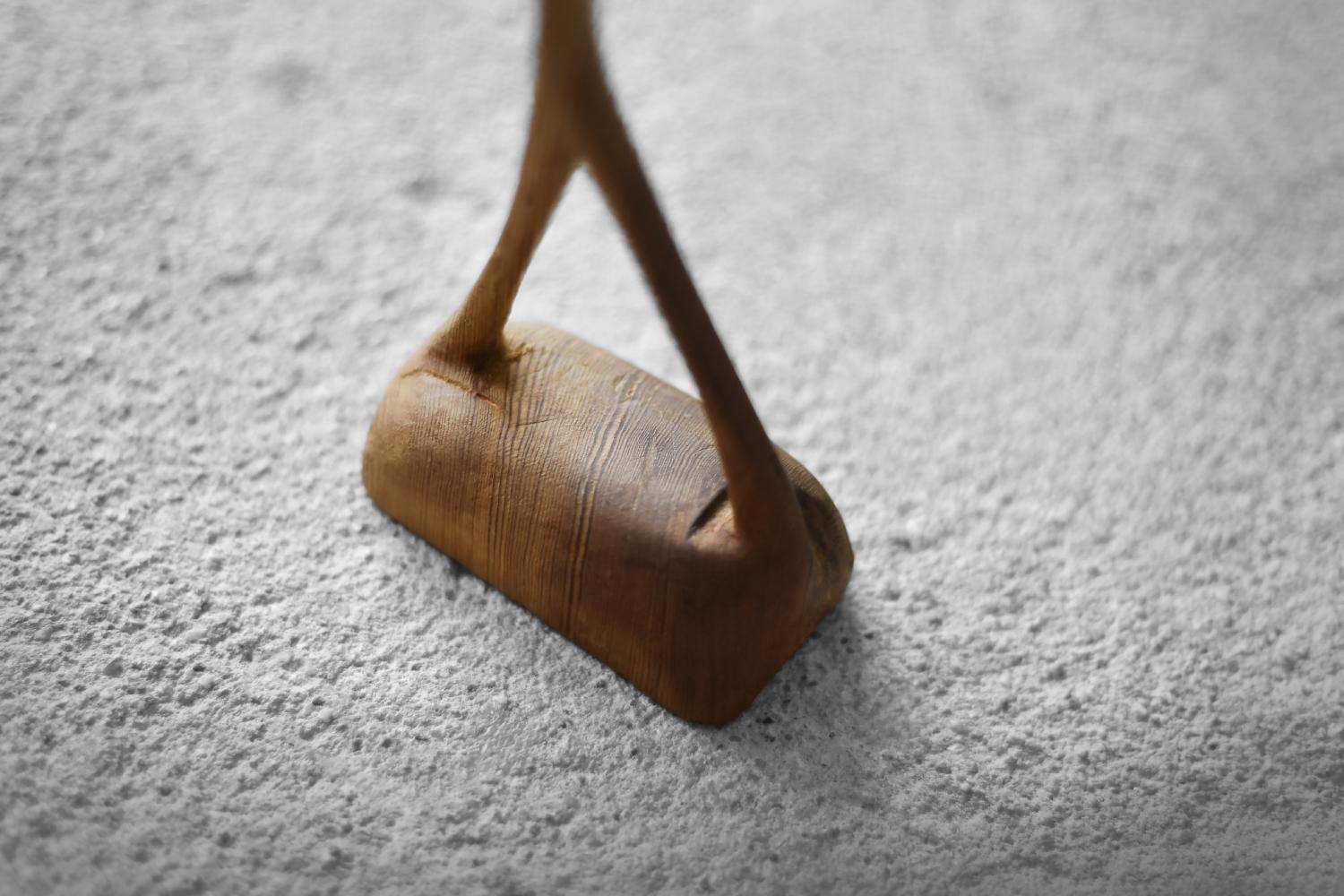 Metà XX secolo Figurina di gru in legno danese d'epoca della metà del secolo scorso, anni '60 in vendita