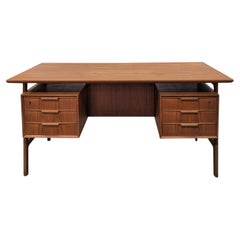 Vintage Danish Mid Century Omann Junior Teak Desk - 082332