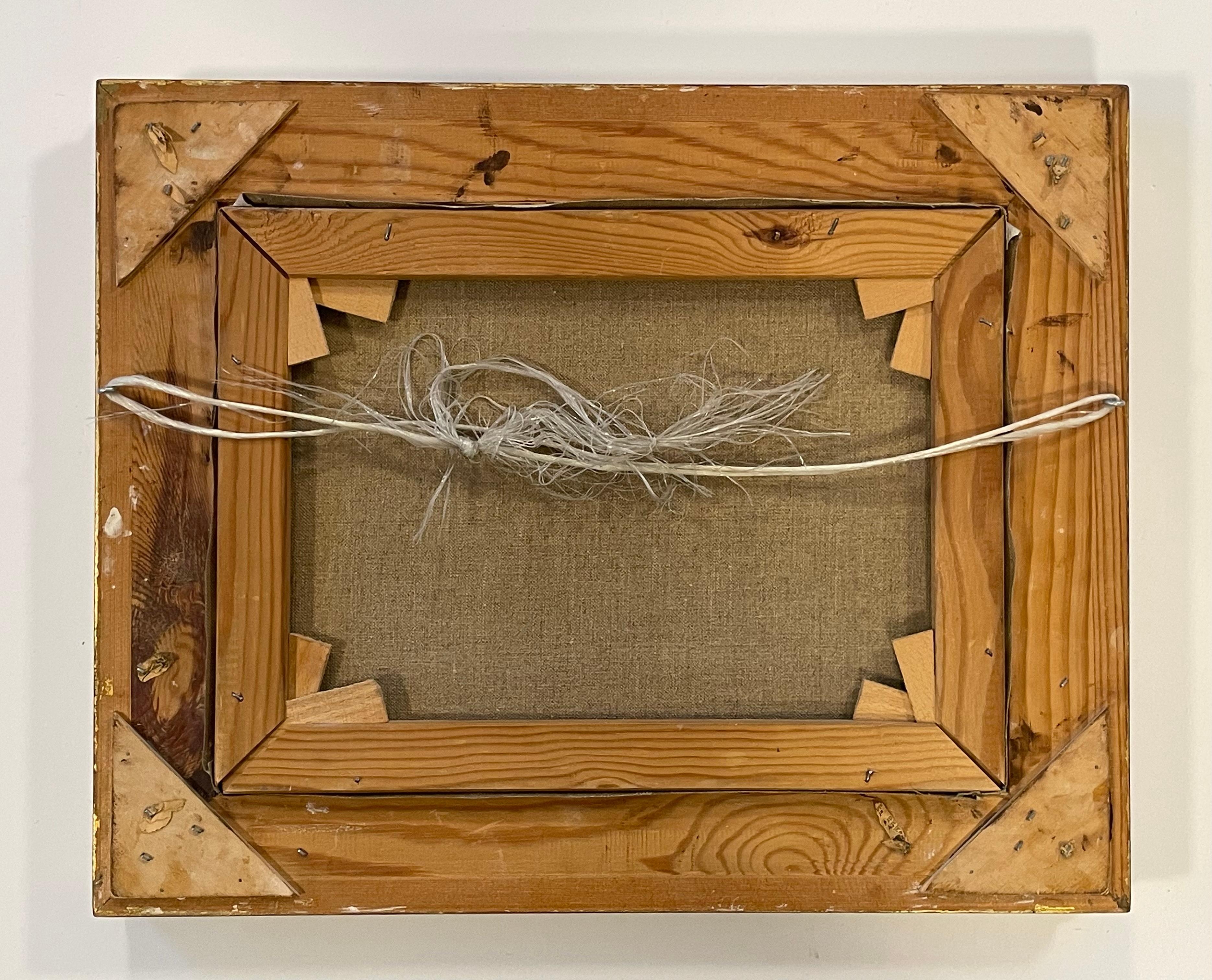 Pittura Quadro danese d'epoca di metà secolo raffigurante un paesaggio costiero nella calda luce pomeridiana in vendita