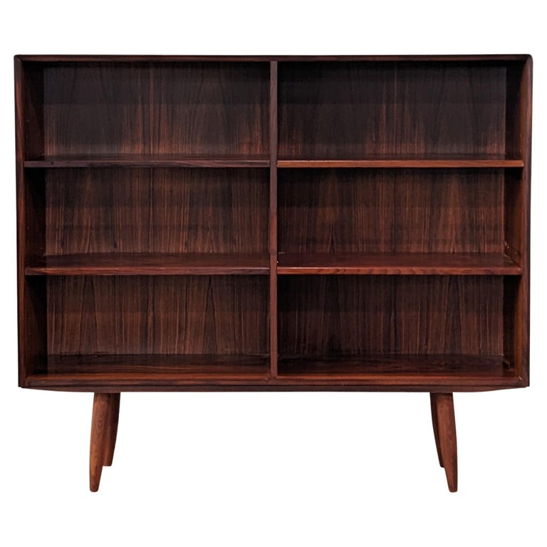 Vintage Danish Mid Century Rosewood Bookcase 012344 For Sale at 1stDibs