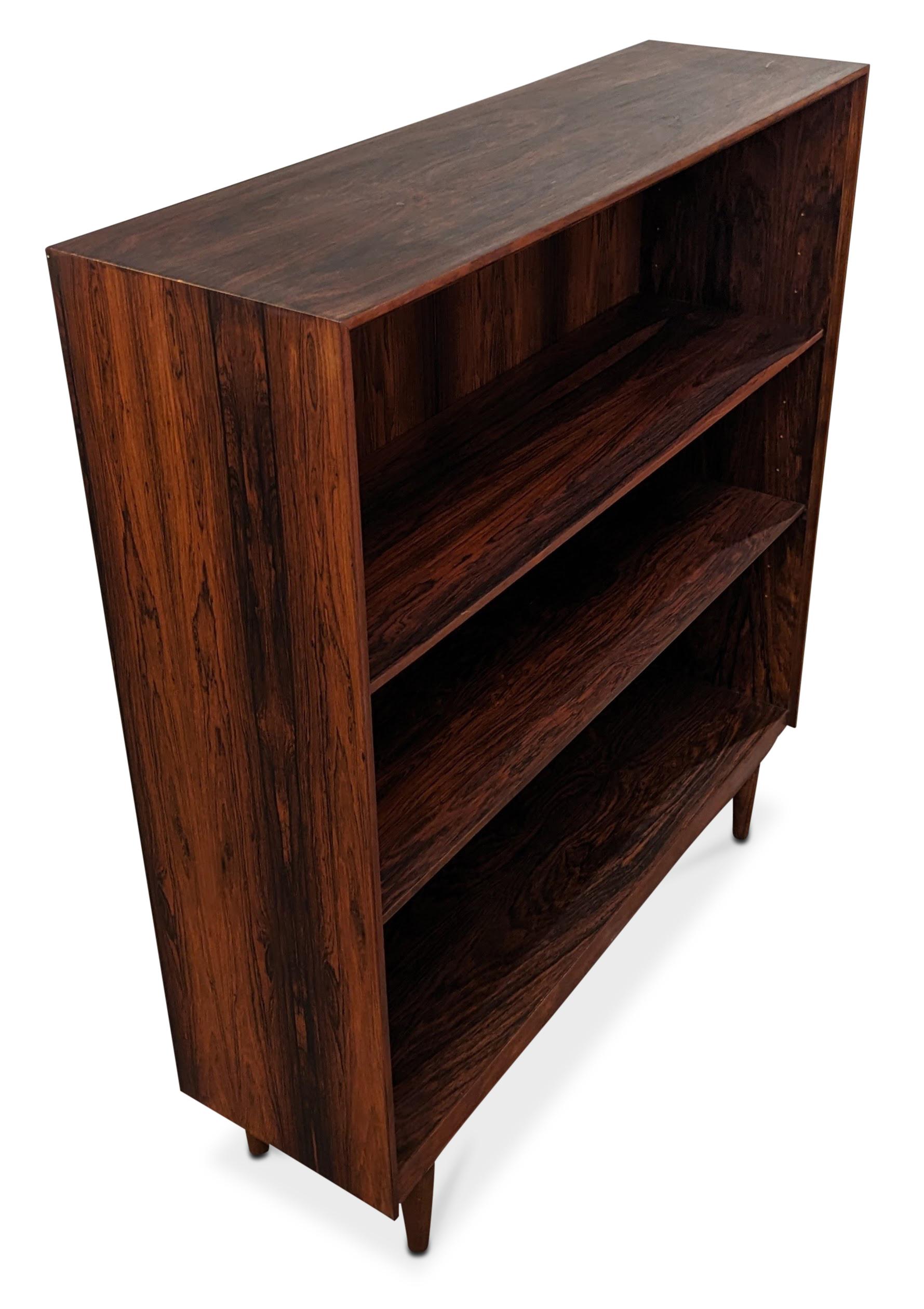 Vintage Danish Mid-Century Modern, made in the 1950s - Recently refurbished

Brazilian rosewood have been illegal to harvest since 1961 and on the U.N. CITES list of endangered spices since 1992. For each piece of rosewood furniture we import to