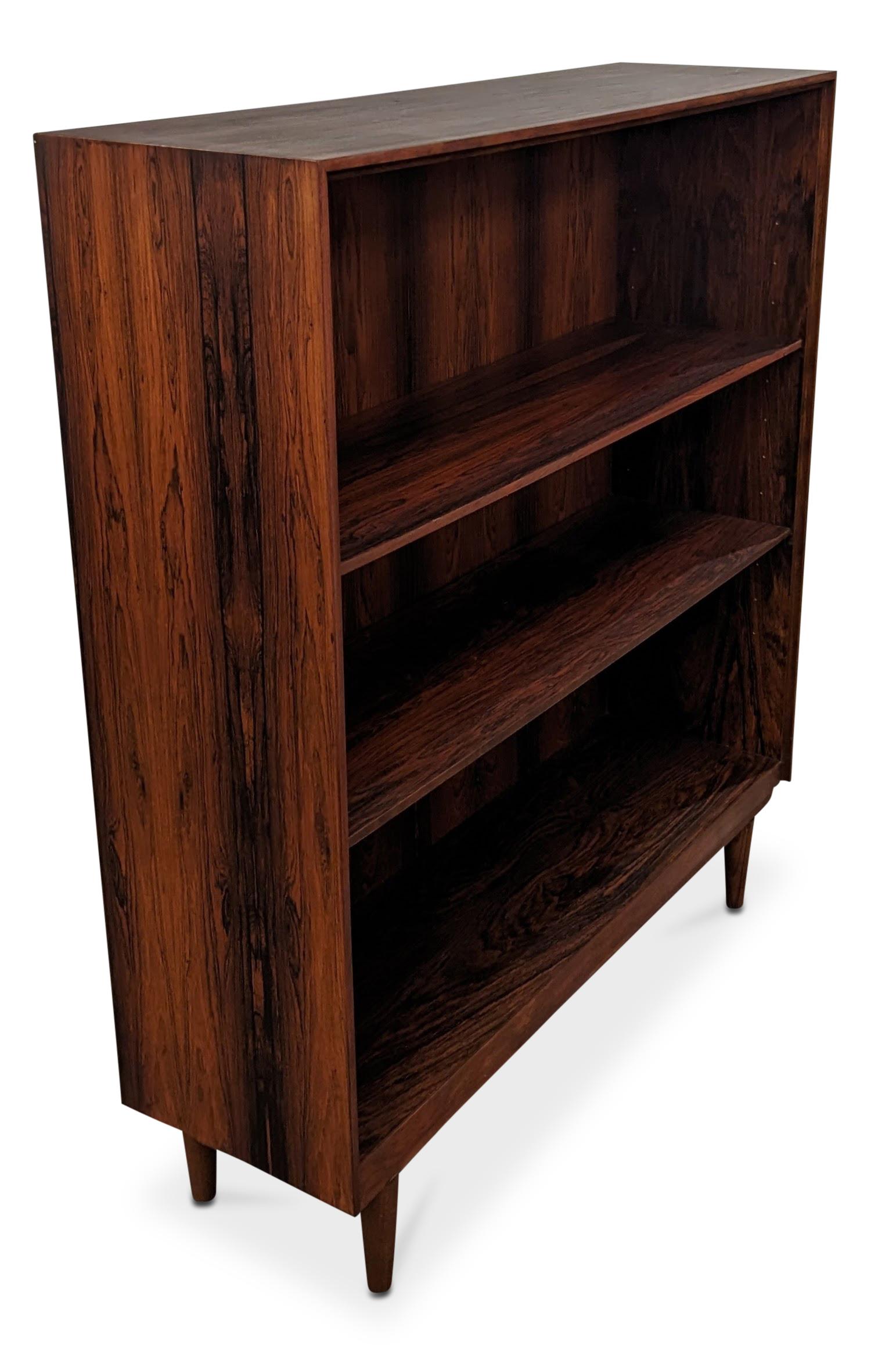 Mid-Century Modern Vintage Danish Midcentury Rosewood Bookcase, 022348