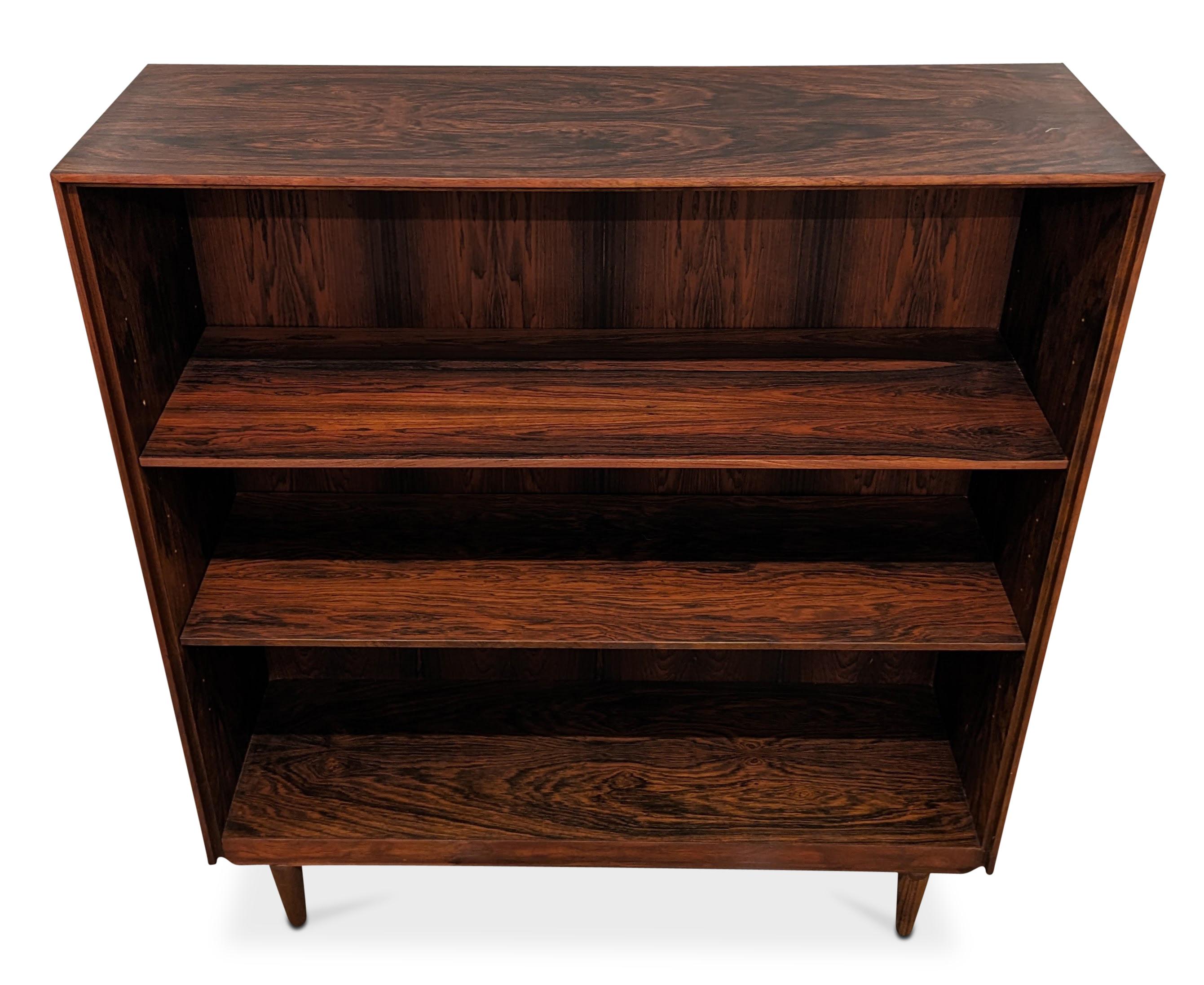 Vintage Danish Midcentury Rosewood Bookcase, 022348 In Good Condition In Jersey City, NJ