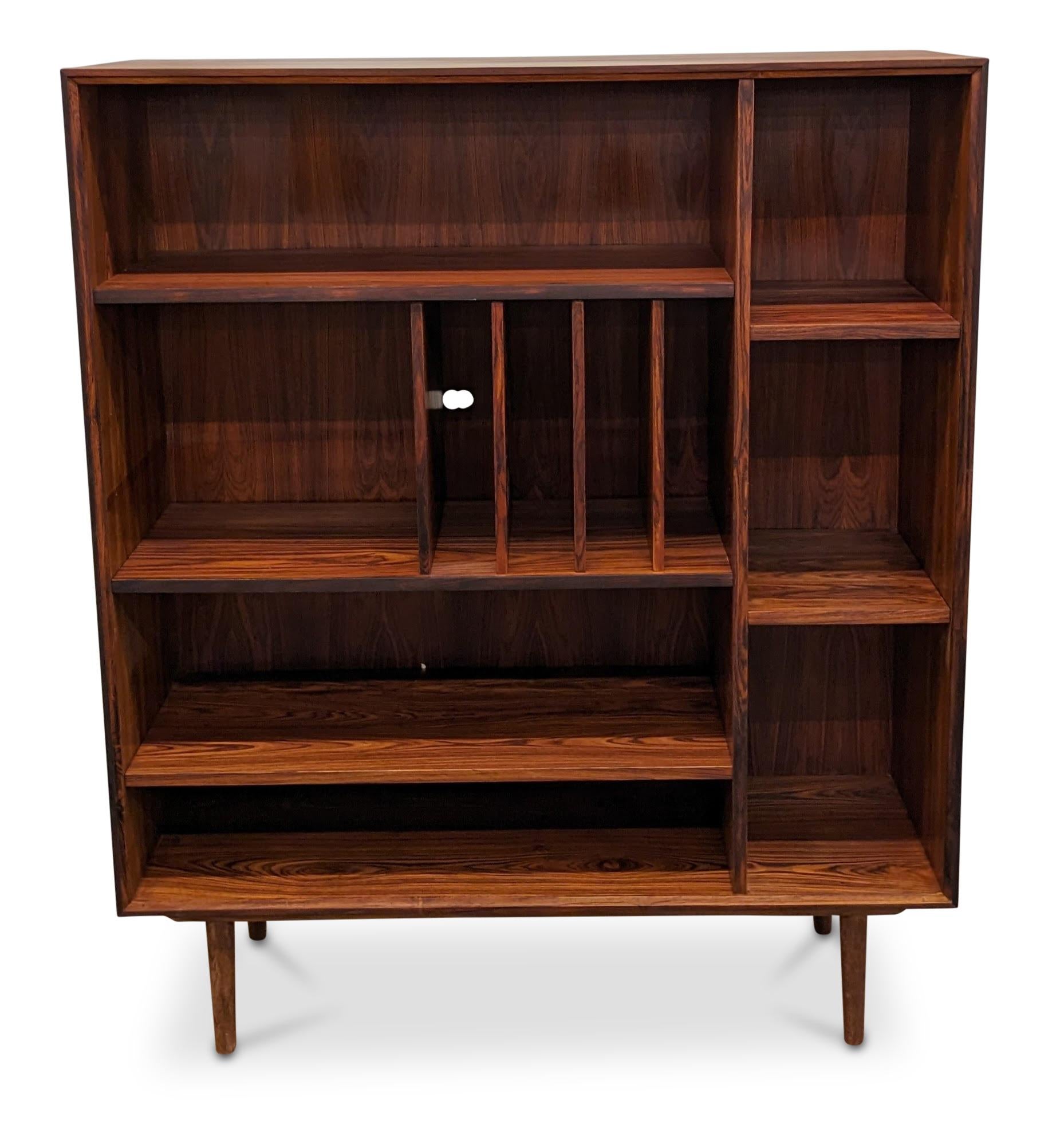 Mid-20th Century Vintage Danish Midcentury Rosewood Bookcase - 062327