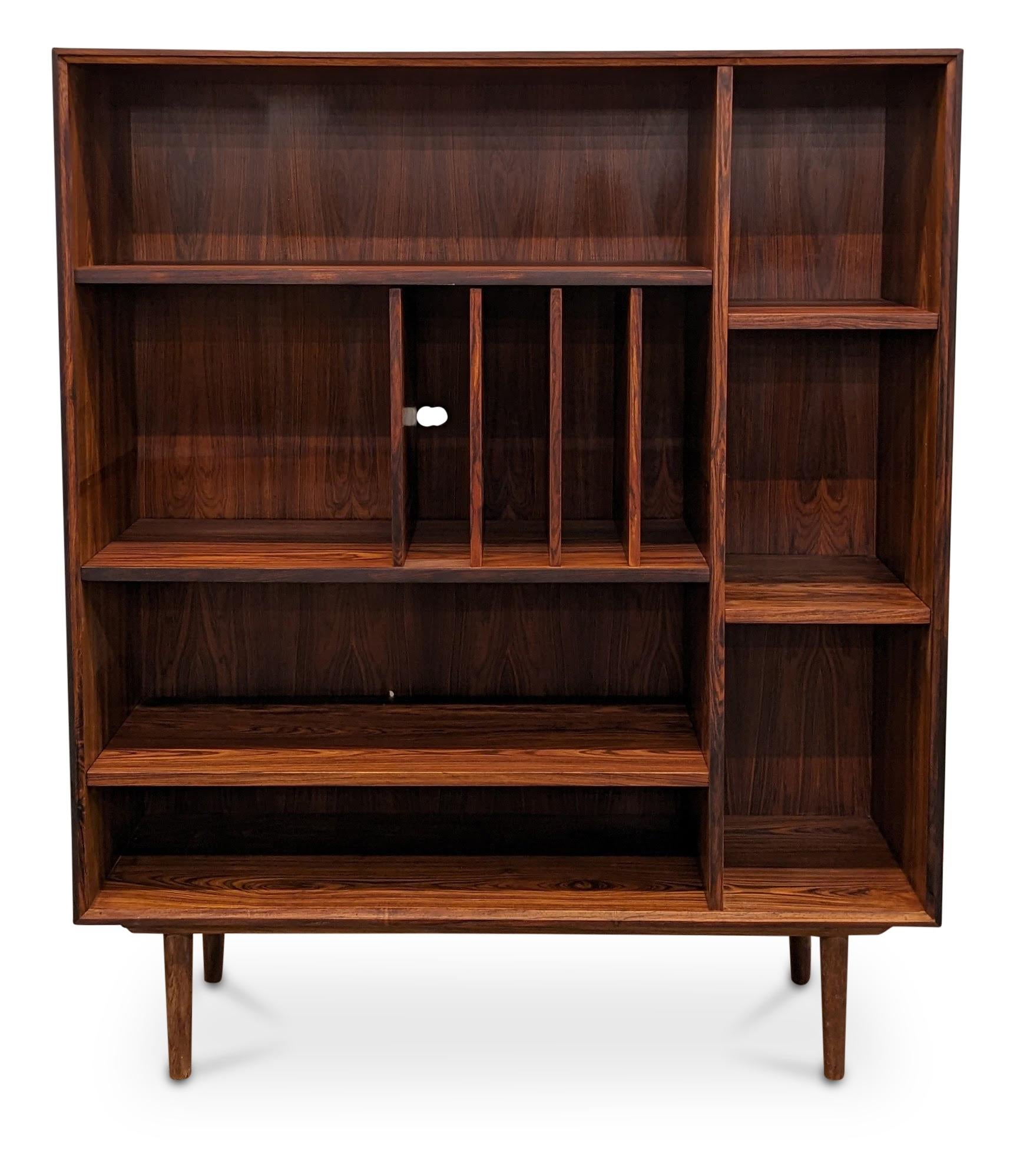 Teak Vintage Danish Midcentury Rosewood Bookcase - 062327