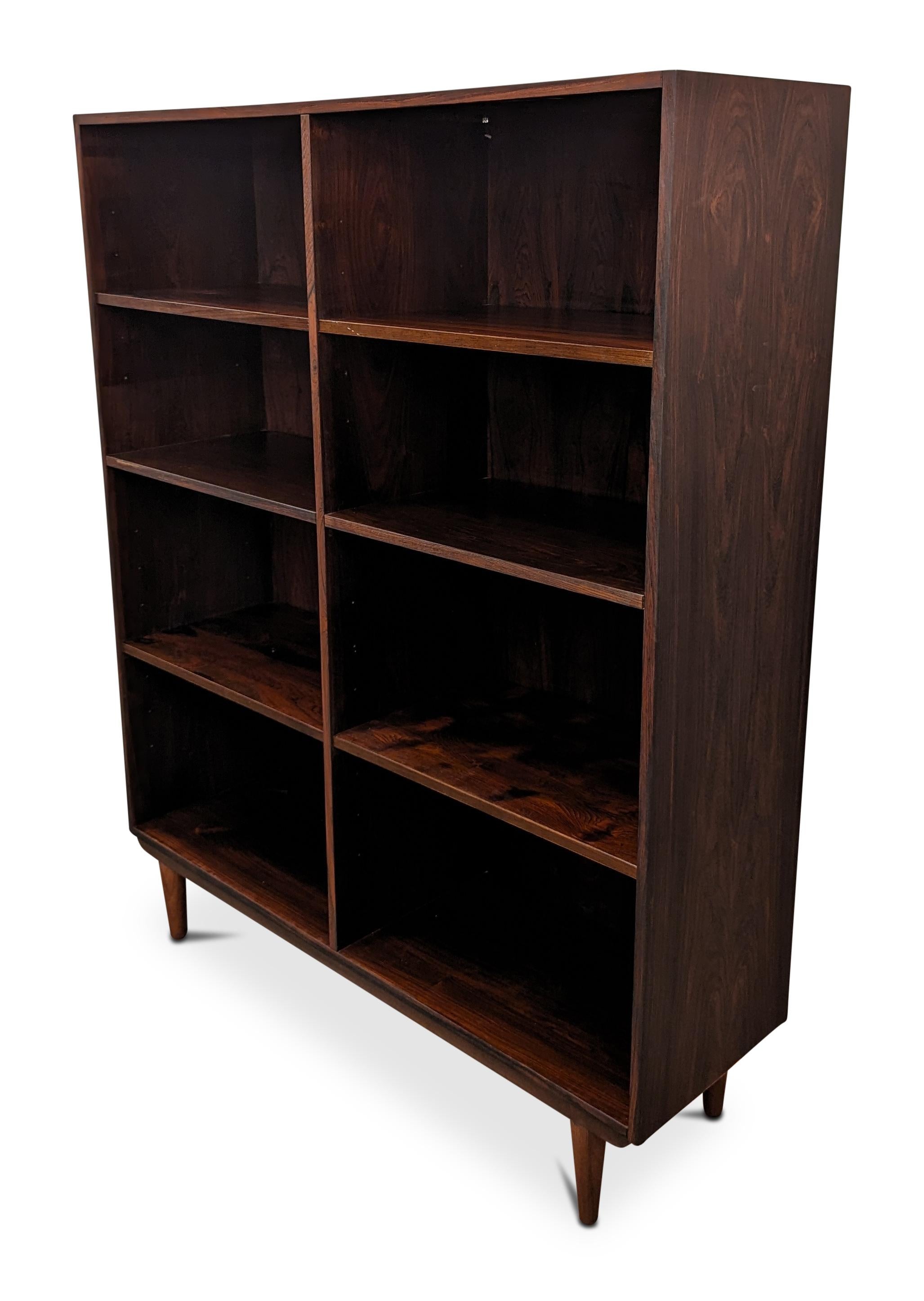 Mid-Century Modern Vintage Danish Mid Century Rosewood Bookcase - 122364