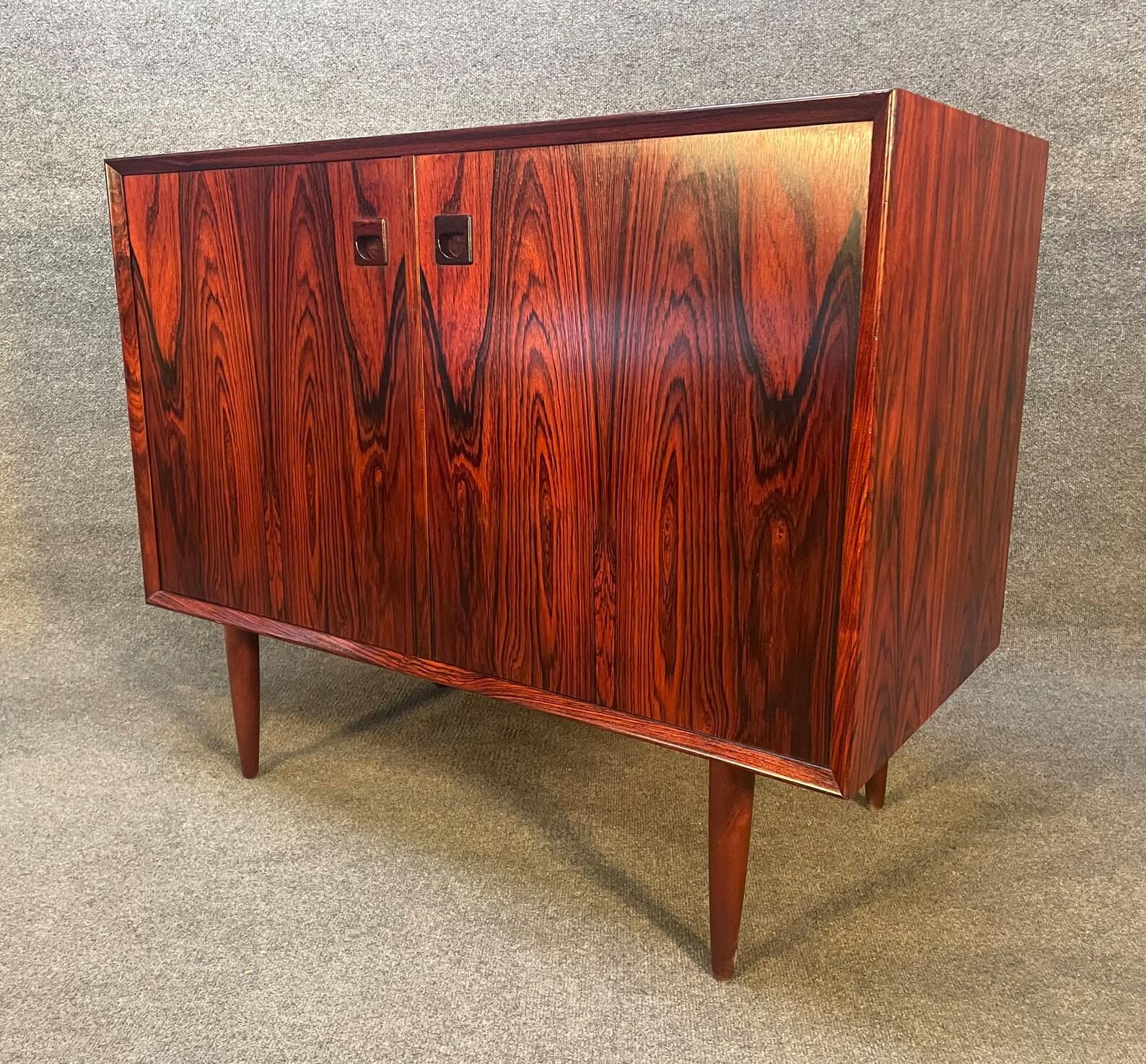 Vintage Danish Mid Century Rosewood Compact Credenza by Brouer Mobelfabrik 3