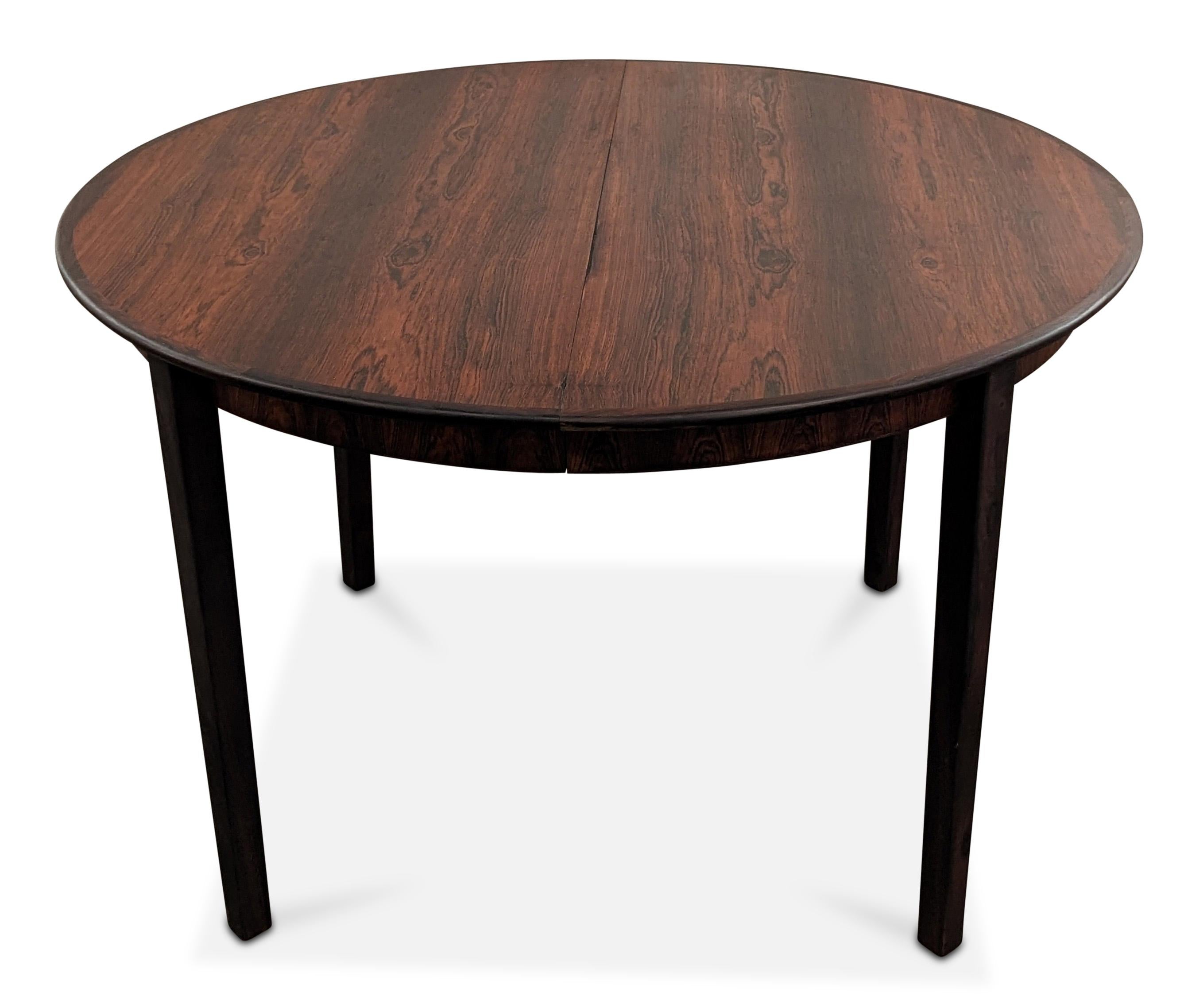 Mid-Century Modern Vintage Danish Mid Century Rosewood Dining Table w 1 Leaves, 112284