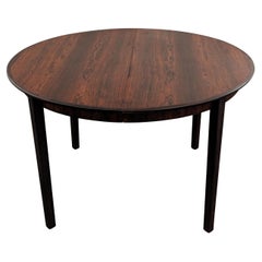 Used Danish Mid Century Rosewood Dining Table w 1 Leaves, 112284