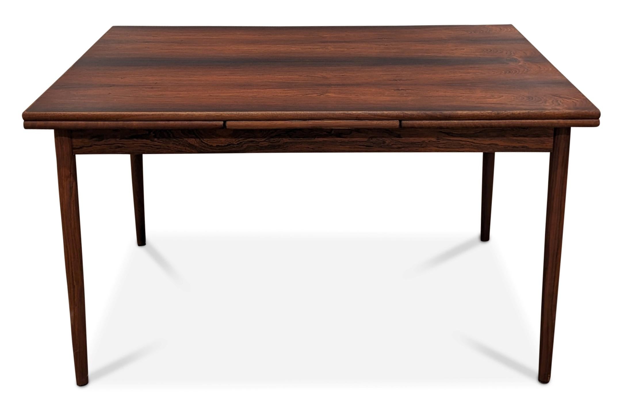 Vintage Danish Midcentury Rosewood Dining Table with 2 Hidden Leaves, 022310 2