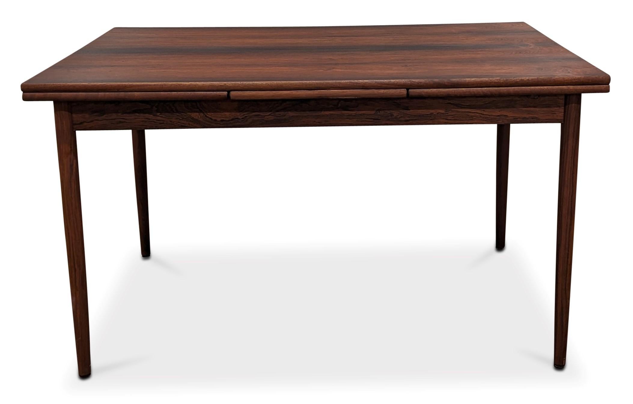 Vintage Danish Midcentury Rosewood Dining Table with 2 Hidden Leaves, 022310 3