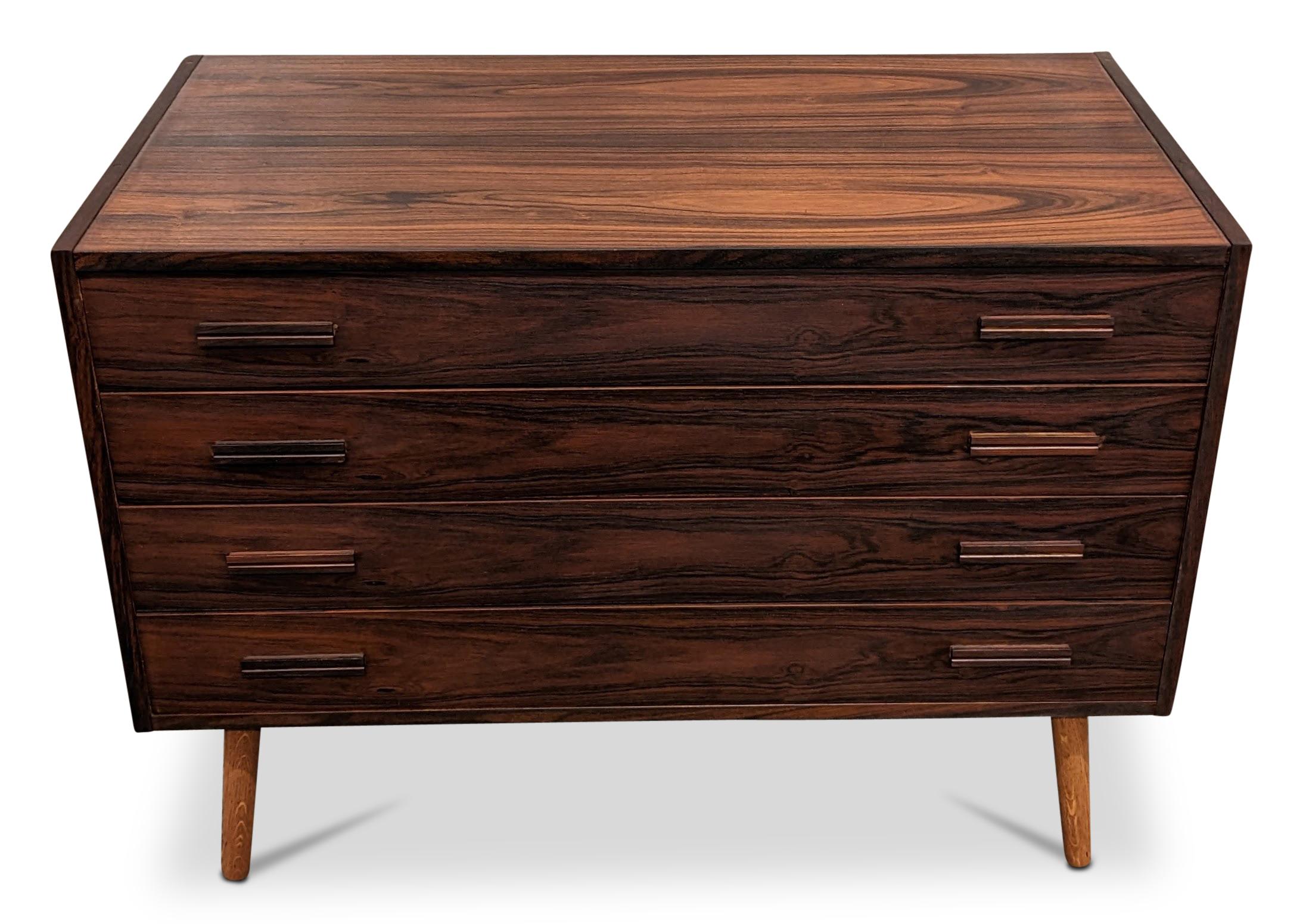 Mid-Century Modern Vintage Danish Midcentury Rosewood Dresser, 022358 For Sale