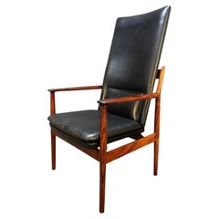 Vintage Danish Mid Century Rosewood Executive Chair by Arne Vodder for Sibast
