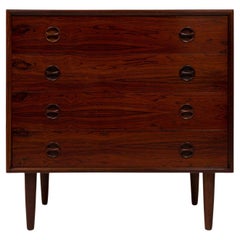 Retro Danish Mid-Century Rosewood Four-Drawer Dresser