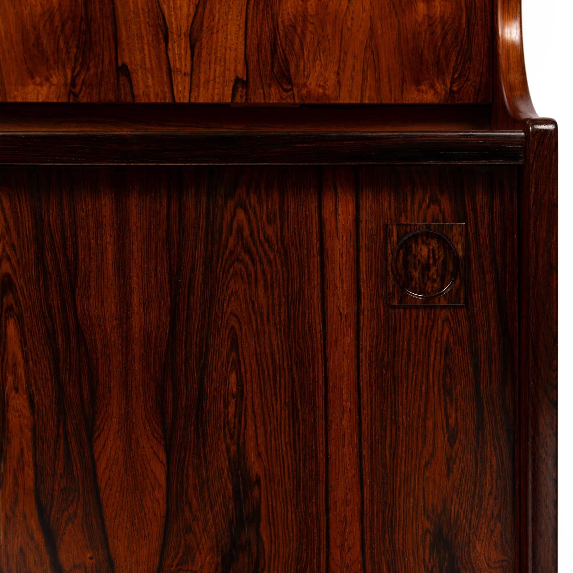 Vintage Danish Mid-Century Rosewood Hutch with Bar by Farsø møbelfabrik 7