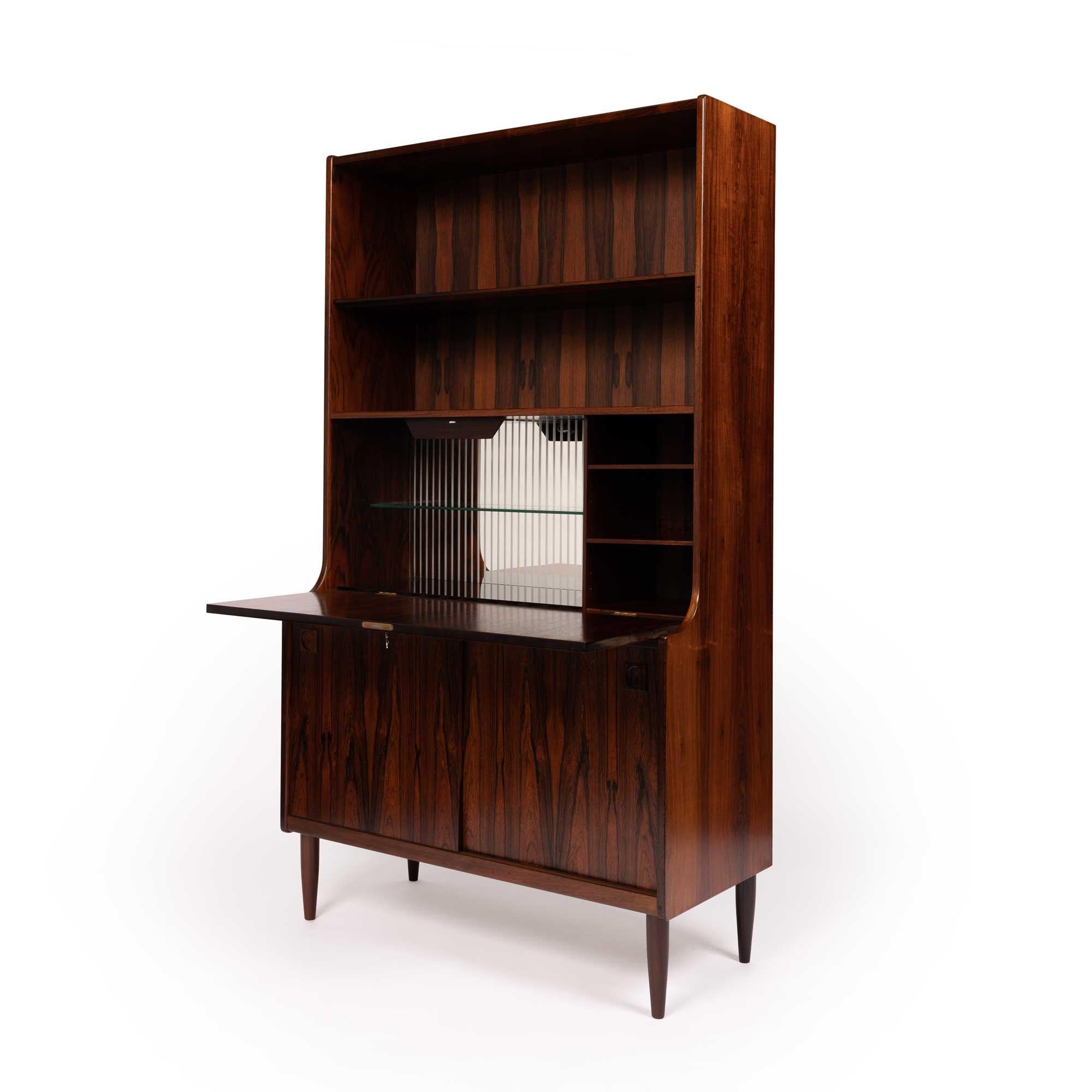 Vintage Danish Mid-Century Rosewood Hutch with Bar by Farsø møbelfabrik 1
