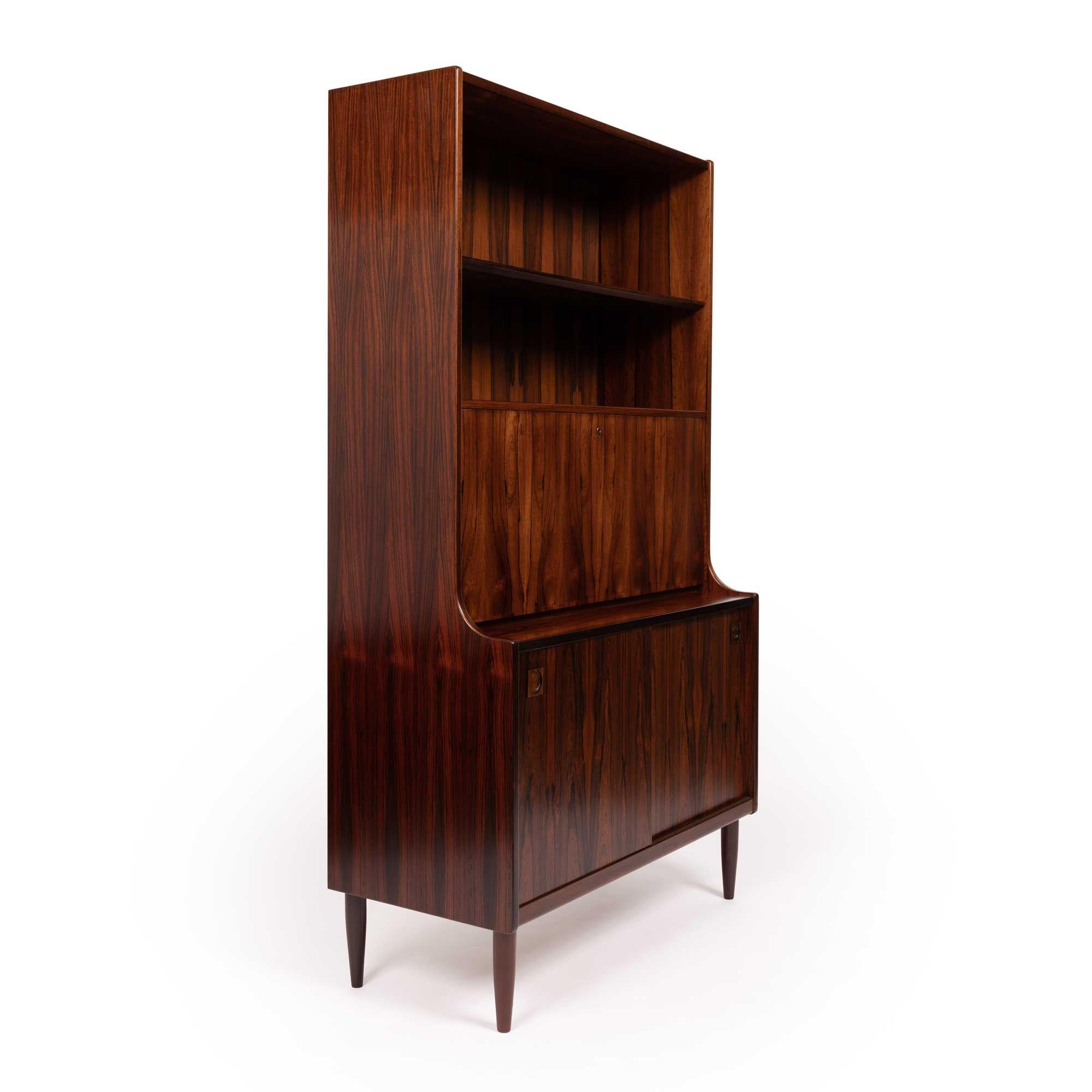 Vintage Danish Mid-Century Rosewood Hutch with Bar by Farsø møbelfabrik 2