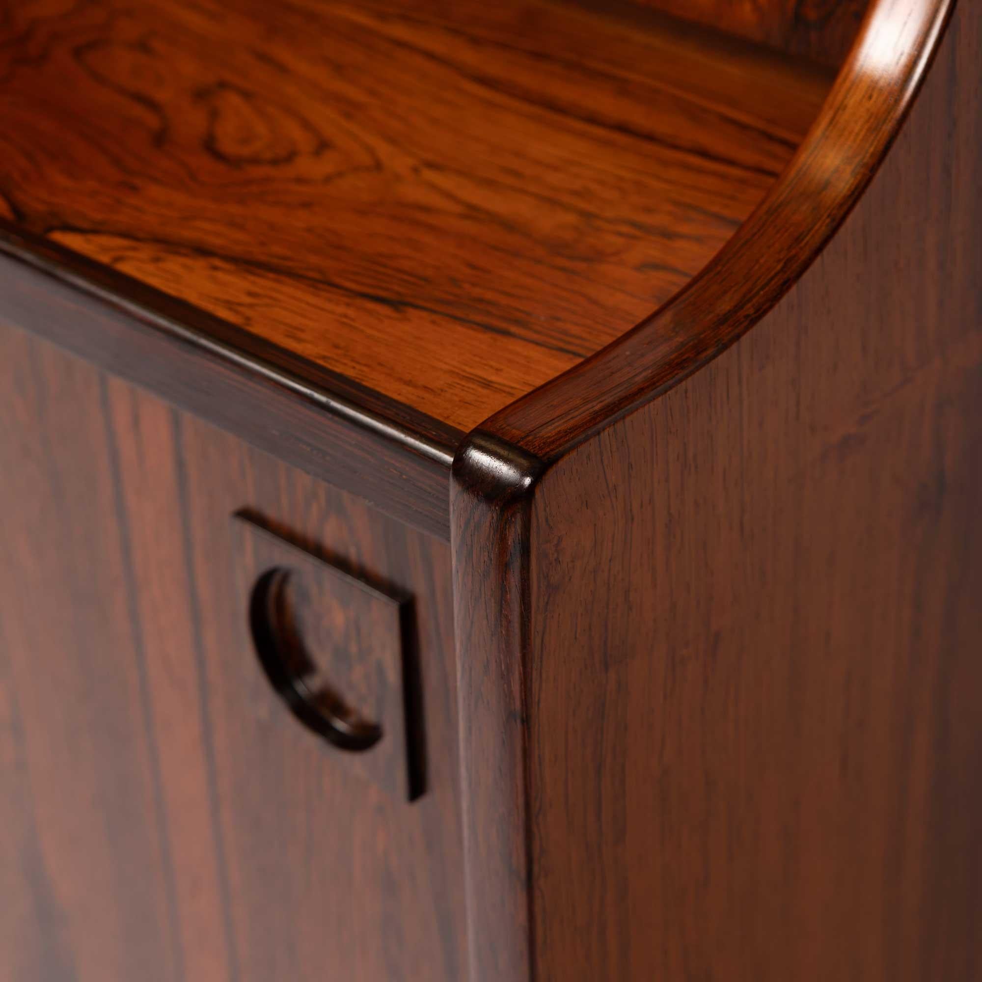 Vintage Danish Mid-Century Rosewood Hutch with Bar by Farsø møbelfabrik 3