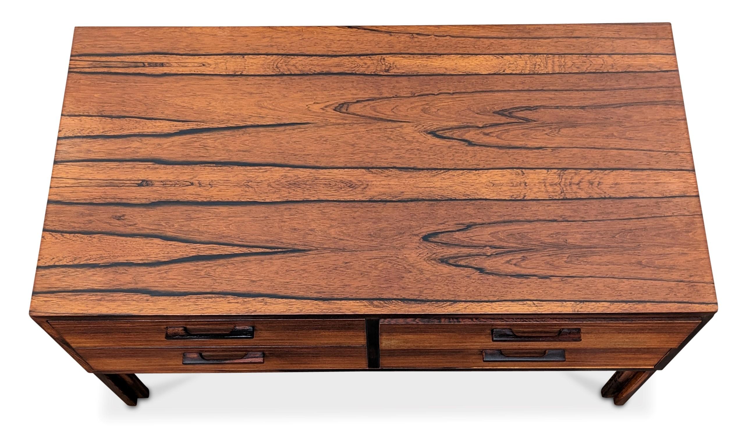 Mid-Century Modern Vintage Danish Mid Century Rosewood Low Boy Dresser, 022302 For Sale