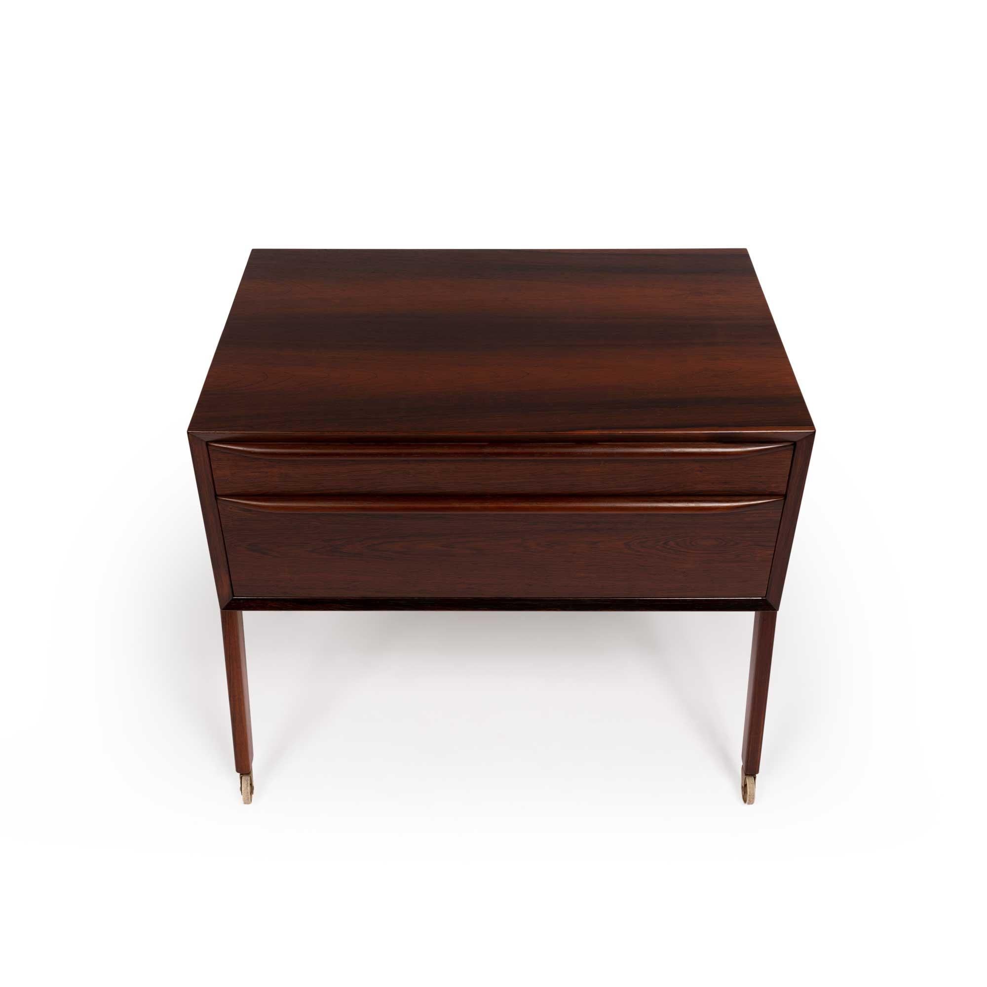 Vintage Danish Mid-Century Rosewood Sewing Cabinet/Chest For Sale 1