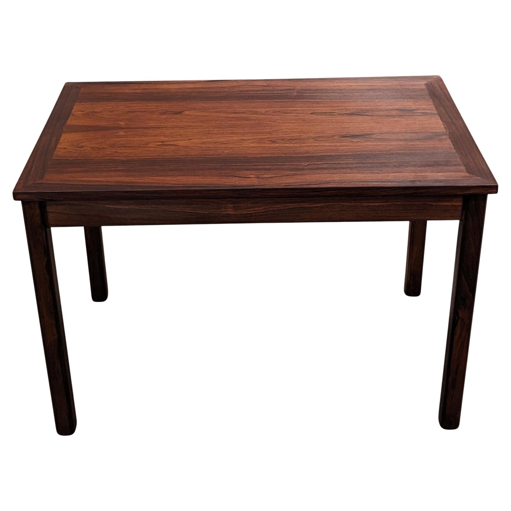 Vintage Danish Mid Century Rosewood Side Table - 022415