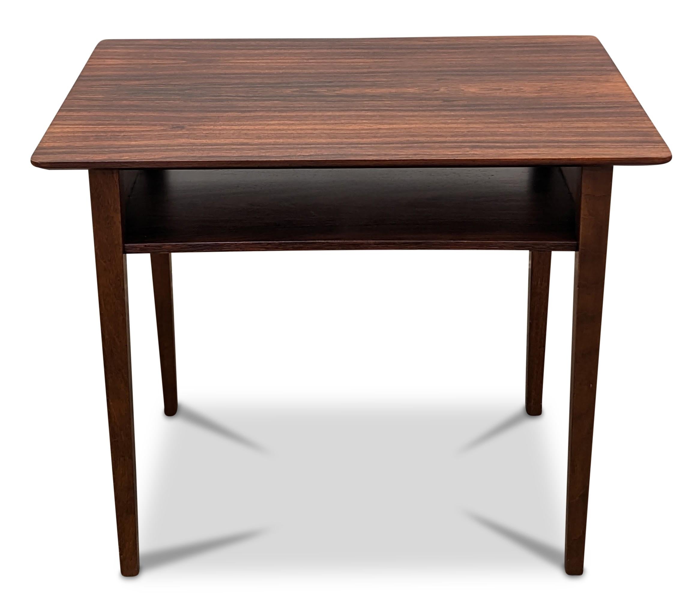 Scandinavian Modern Vintage Danish Mid-Century Rosewood Side Table, 112226
