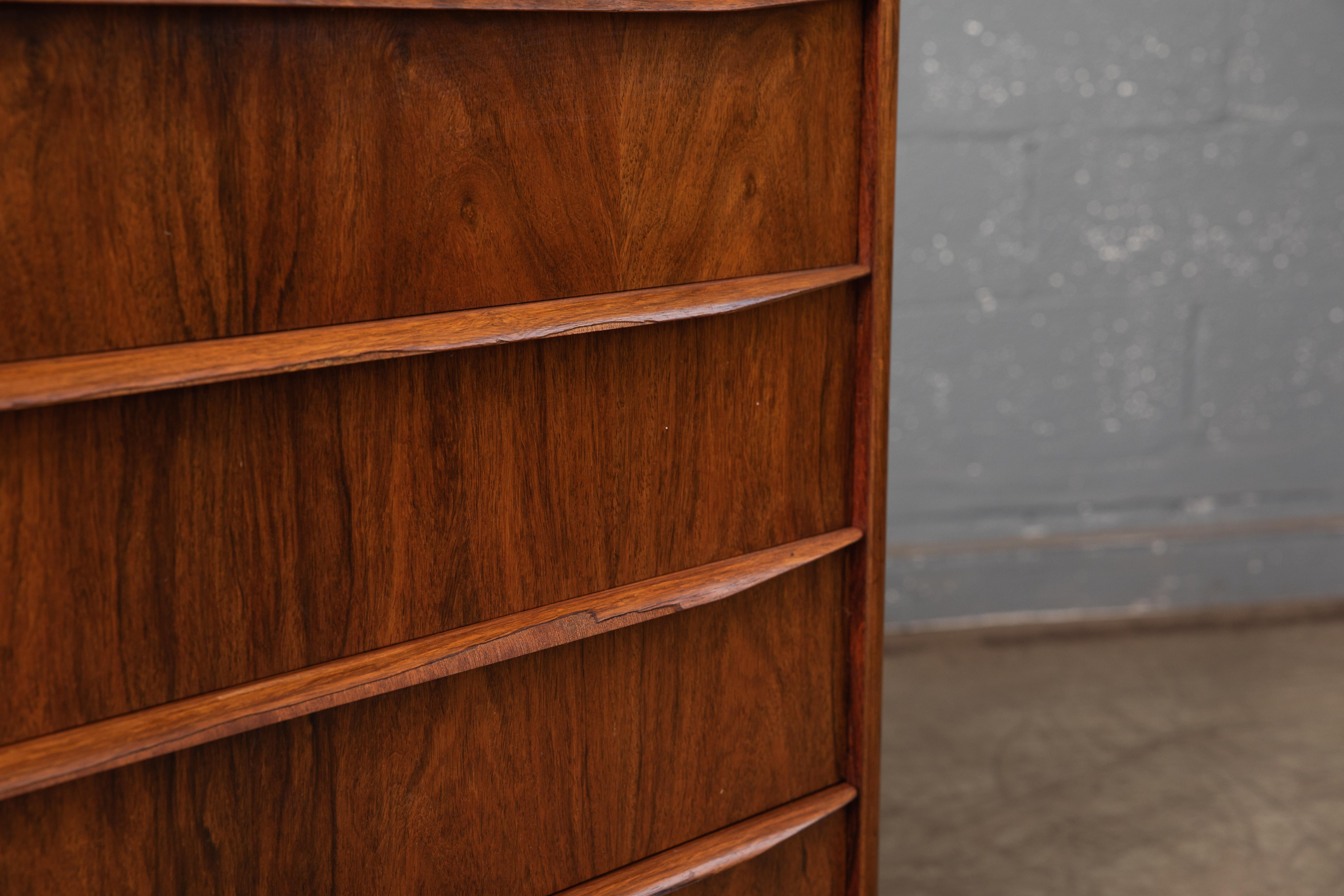 Vintage Danish Mid-Century Rosewood Six-Drawer Dresser 3