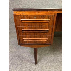 Vintage Danish Midcentury Rosewood Writing Desk by J. Svenstrup for AP Mobler