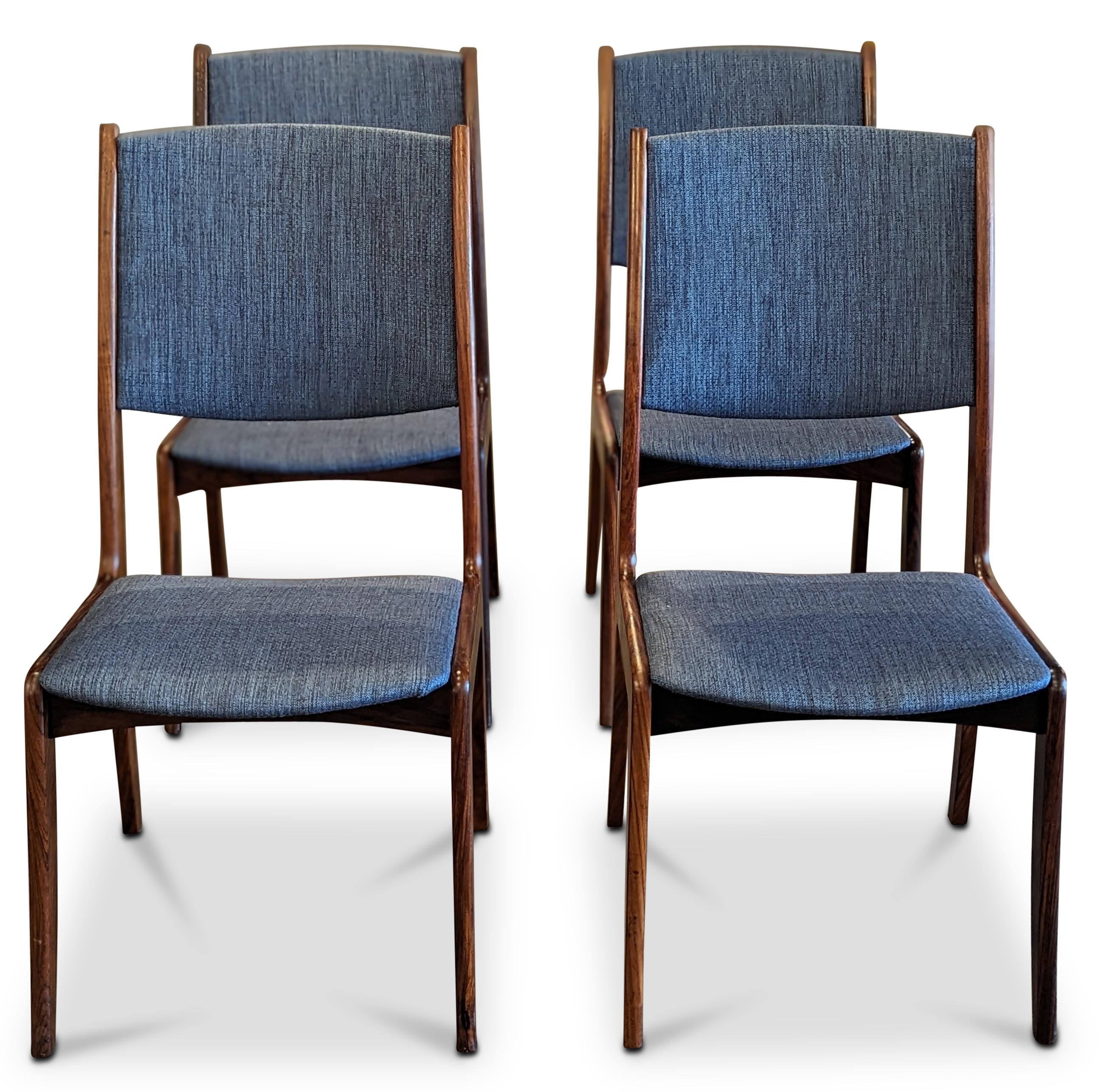 Blue fabric - New upholstery
Vintage Danish mid-century modern, made in the 1950's - Recently refurbished

The piece is more than 65+ years old and some wear and tear can be expected, but we do everything we can to refurbish them in respect to the
