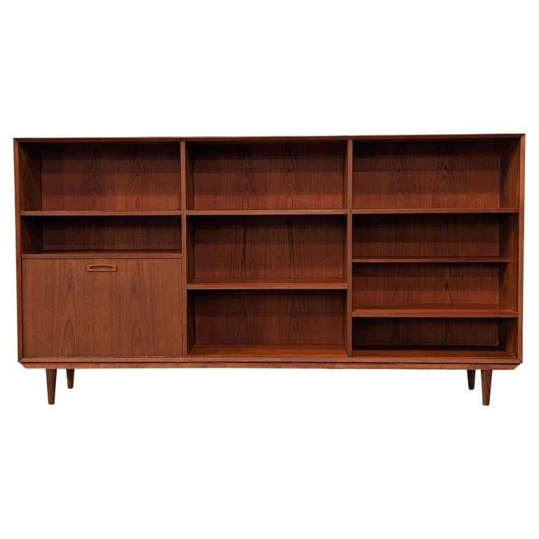 Vintage Danish Mid Century Teak Bookcase, 122279 For Sale at 1stDibs