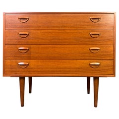 Vintage Danish Midcentury Teak Chest of Drawers Dresser by Kai Kristiansen