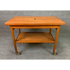 Vintage Danish Midcentury Teak Cocktail Cart "Model 111" by Kurt Ostervig