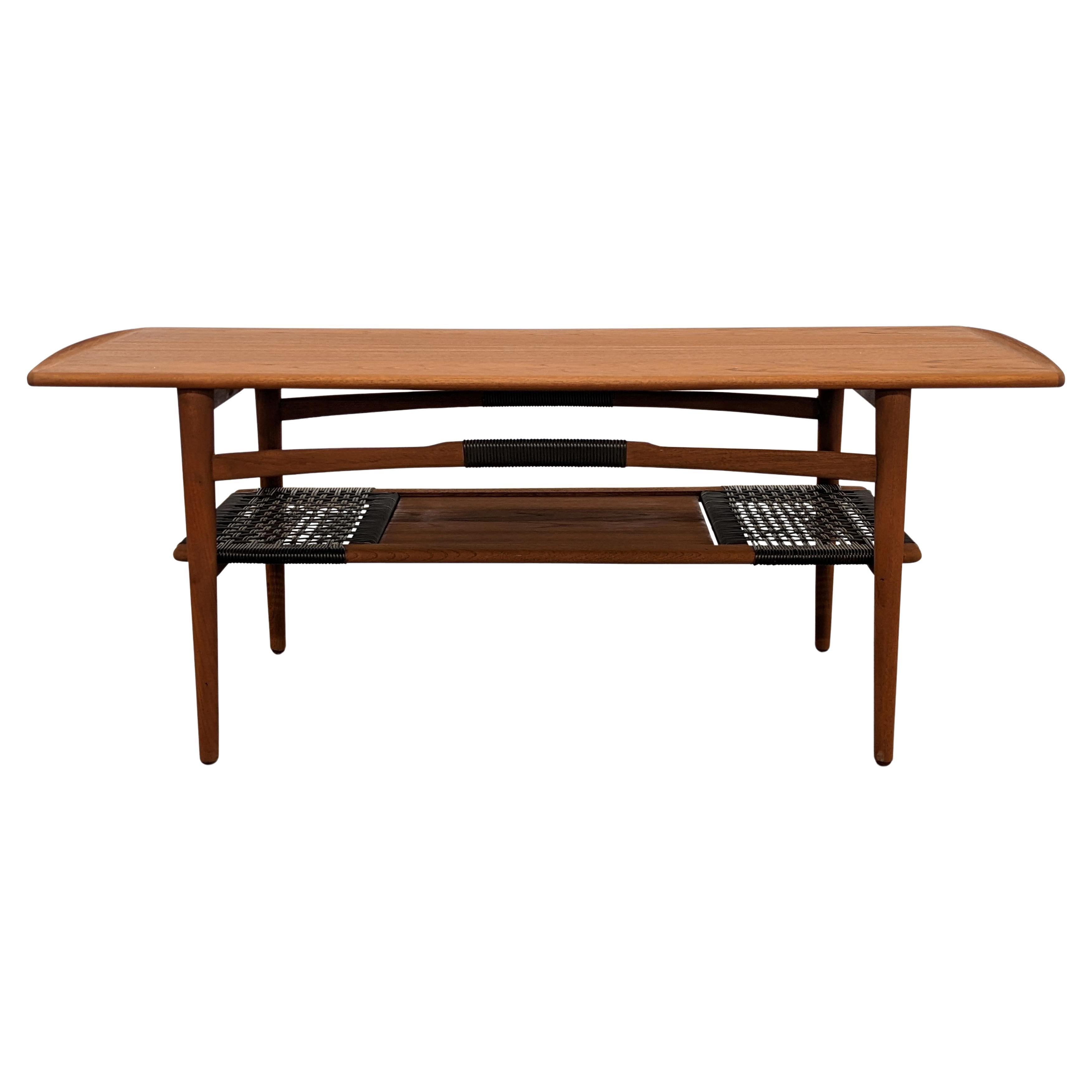 Vintage Danish Mid Century Teak Coffee Table "6182" For Sale at 1stDibs