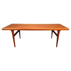 Vintage Danish Mid Century Teak Coffee Table in the Manner of Johannes Andersen
